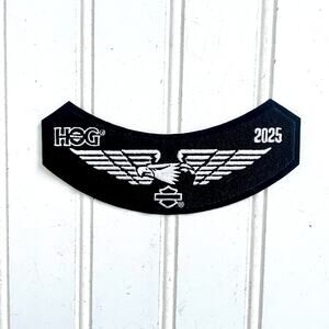 Harley Davidson Owners Group HOG Patch 2025 Black Wings